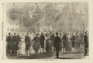 Un banquet officiel aux Tuileries, sous la présidence de Napoléon III
