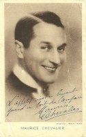 Photo de Maurice Chevalier pour une publicité Campari