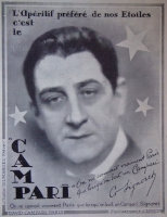 Publicité Campari avec Signoret
