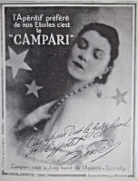 Publicité Campari avec Spinelly