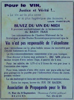 Affiche de propagande pour le vin
